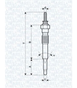 MAGNETI MARELLI - 062900068304 - Свеча накаливания